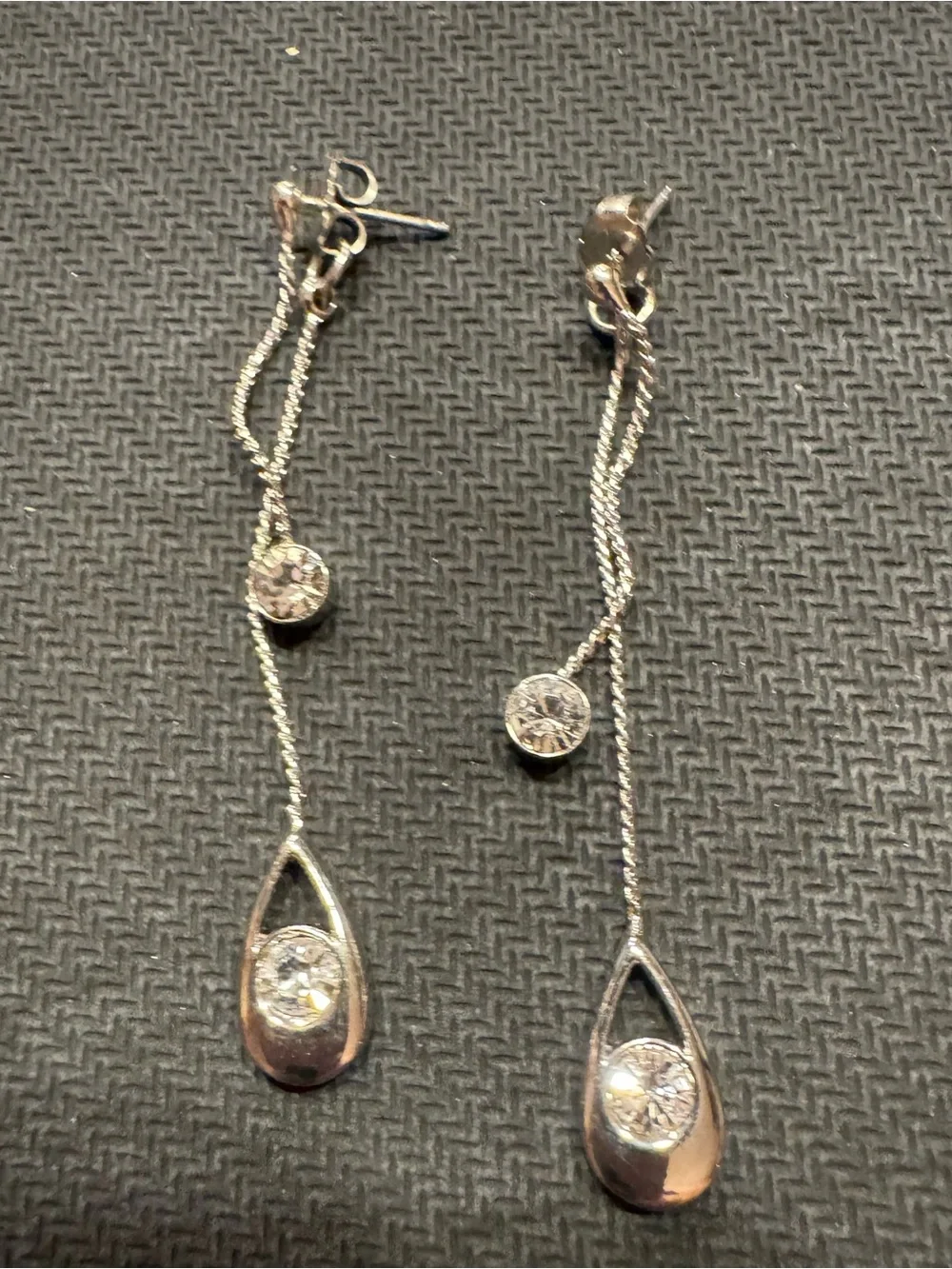Lia Sophia “Hidden Secret” 2 part Dangling Earrings